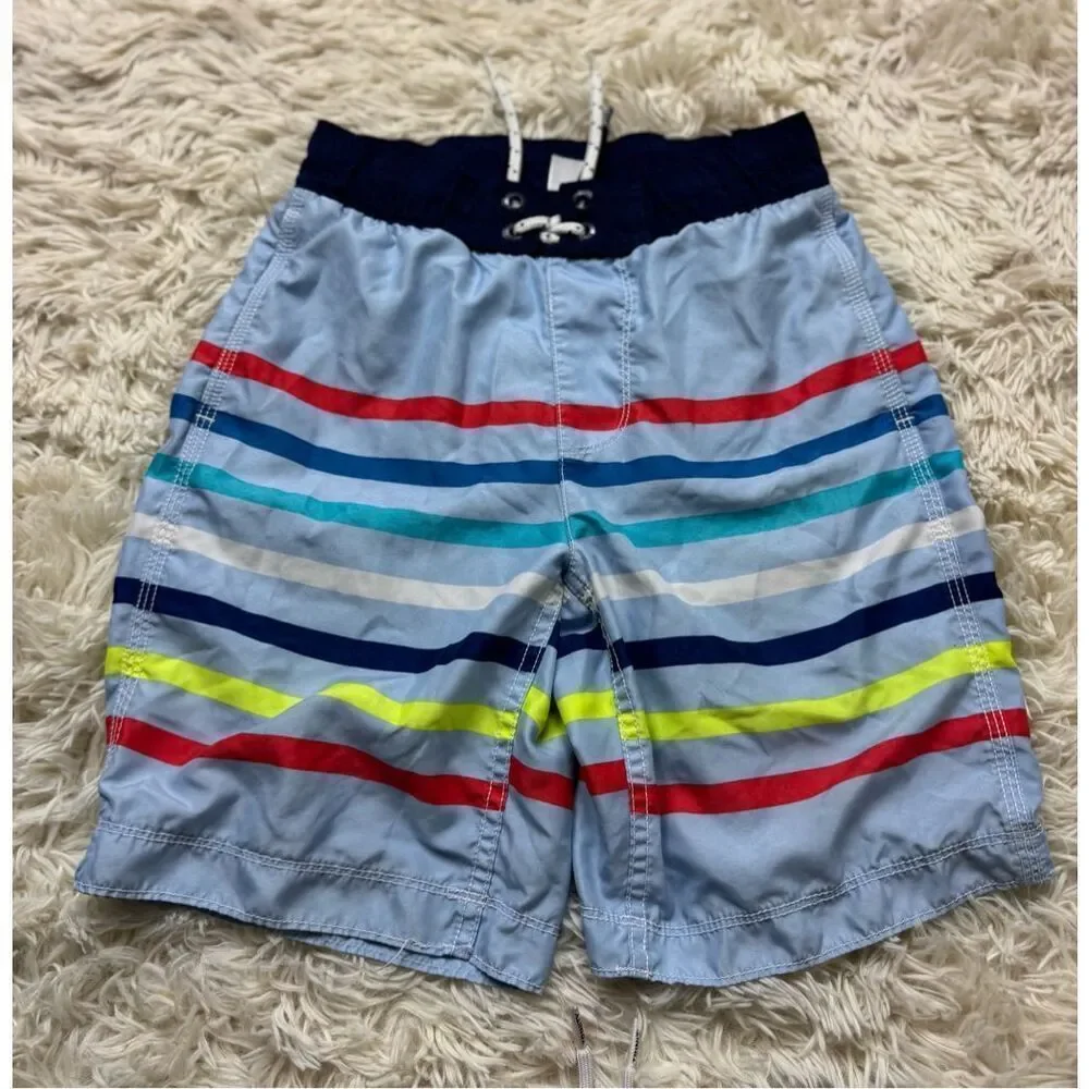 2 piece Boys Size 8 Rainbow & Colorful Boys Swimming Shorts by GAP and Trinity C